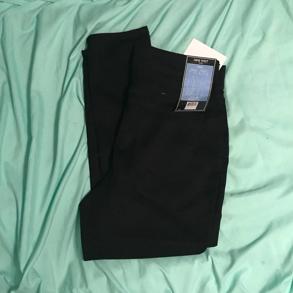 Nine West Pull On Skinny Crop Jean Leggings